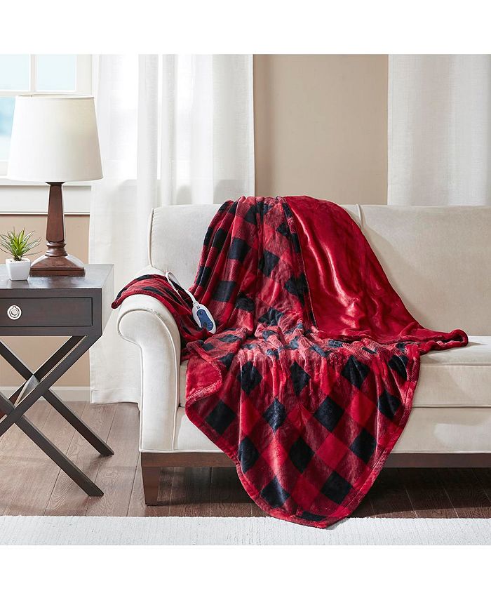 Gracie Mills Heated Plush Throw Macy's