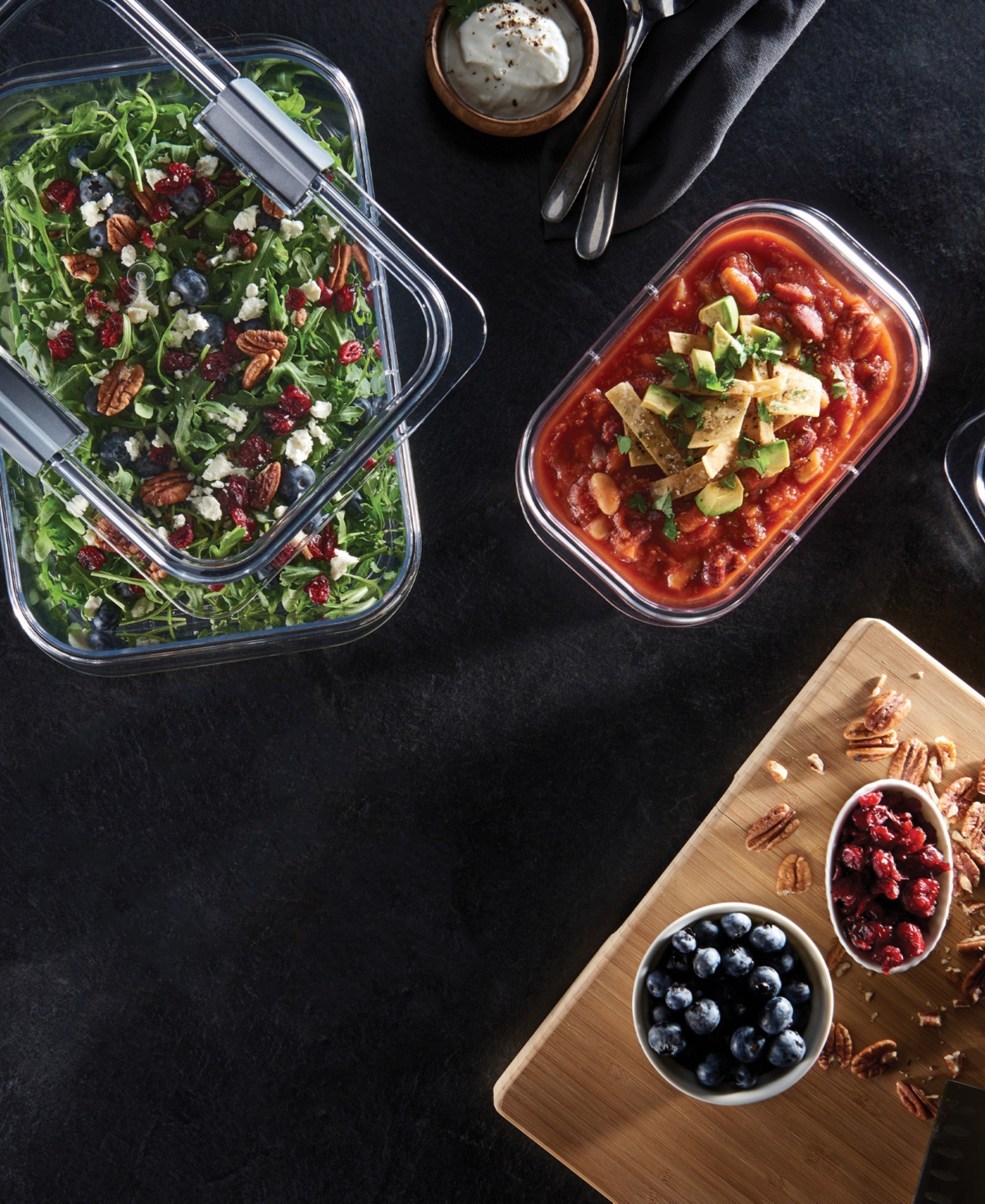 Rubbermaid 2 Piece Brilliance 3.2 Cup Food Storage Container Set In Clear