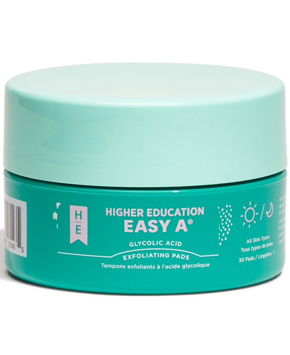 Easy A Glycolic Acid Pads Travel Size, 30 Pads