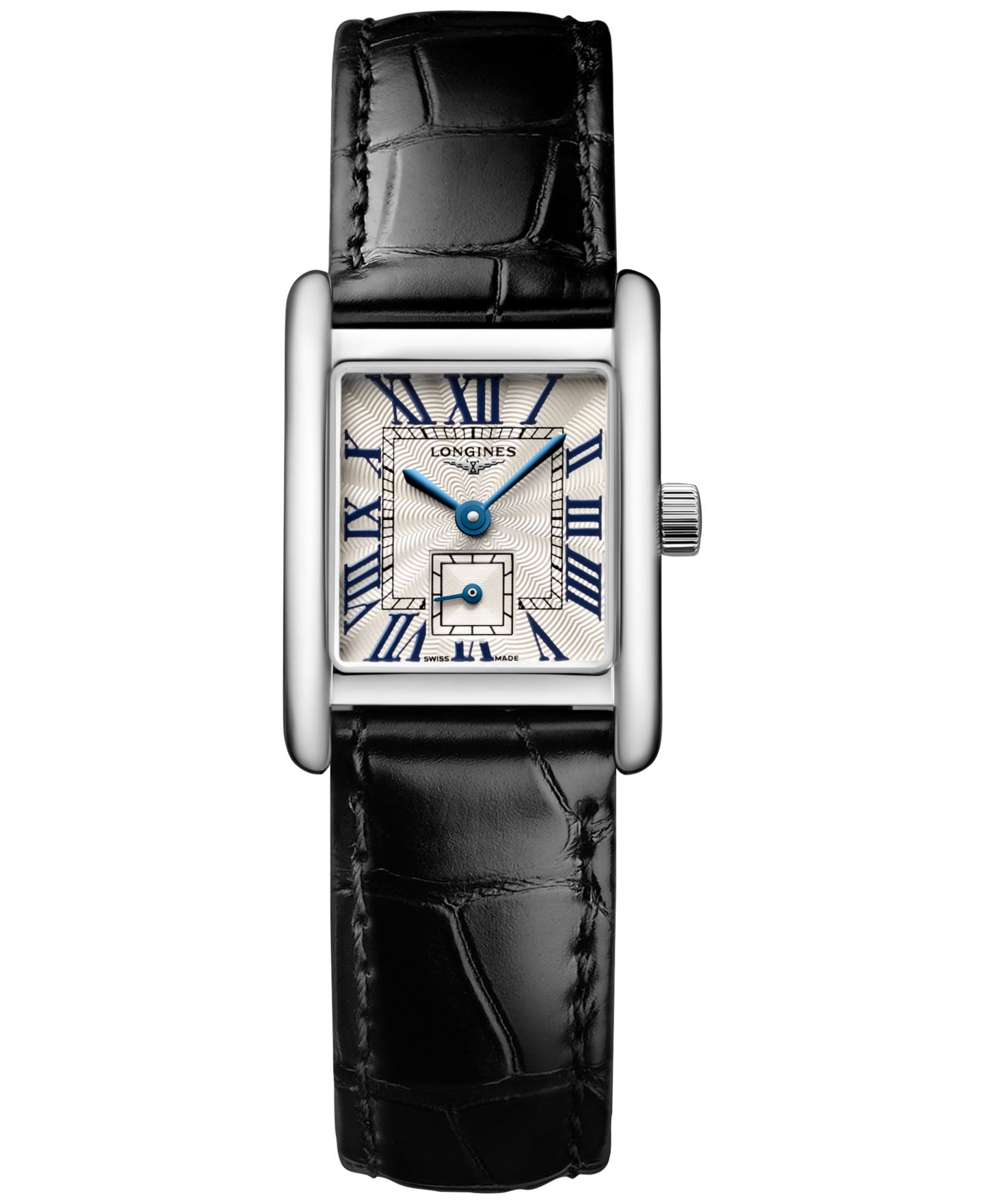 Женские часы Longines Swiss Mini DolceVita Black Strap Watch 22x29mm — фото 1
