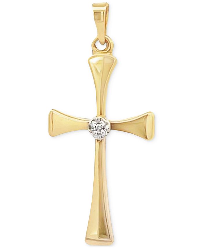 Macys cross cheap pendant
