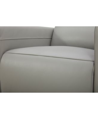 Nevio 39" Leather Power Recliner and Headrest, Created For Macy's