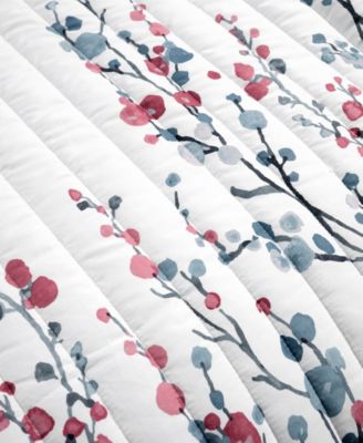 Mirabelle Watercolor Floral Reversible 3 Piece Quilt Set, King