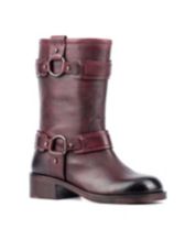 Macys burgundy boots on sale