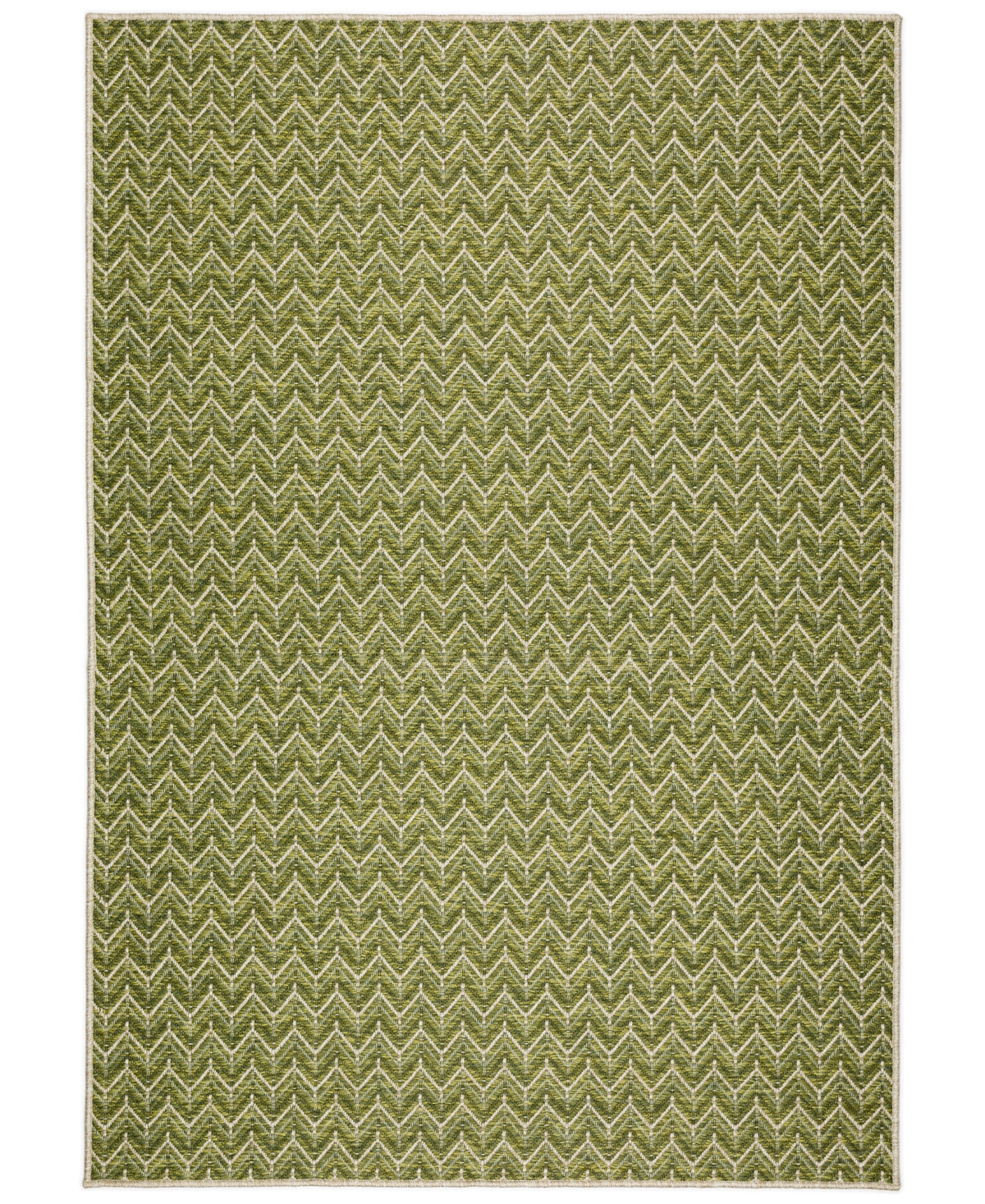 D Style Nusa Outdoor Nsa1 1'8" X 2'6" Area Rug In Lime