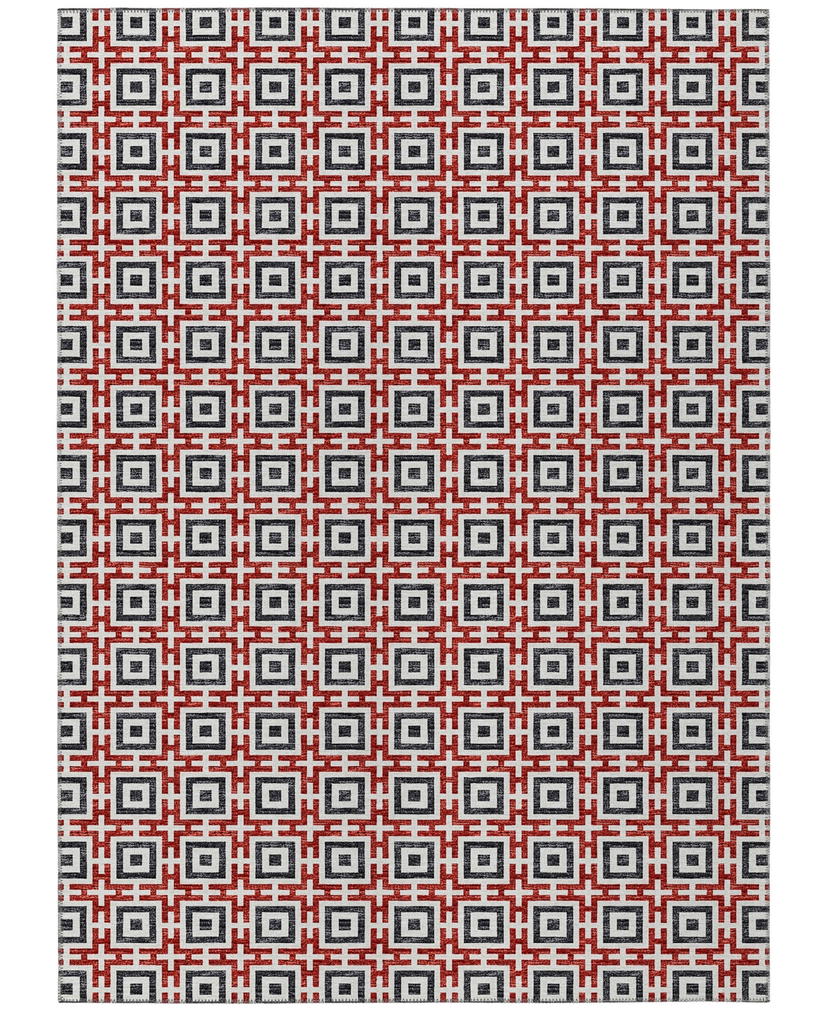 D Style Robbey Washable RBY1 10' x 14' Area Rug - Red