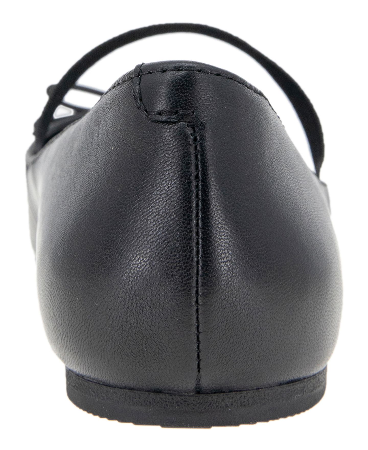 Женские балетки Kenneth Cole New York Myra Square Toe Ballet Flats, цвет: Чёрный / Серебристый — фото 10