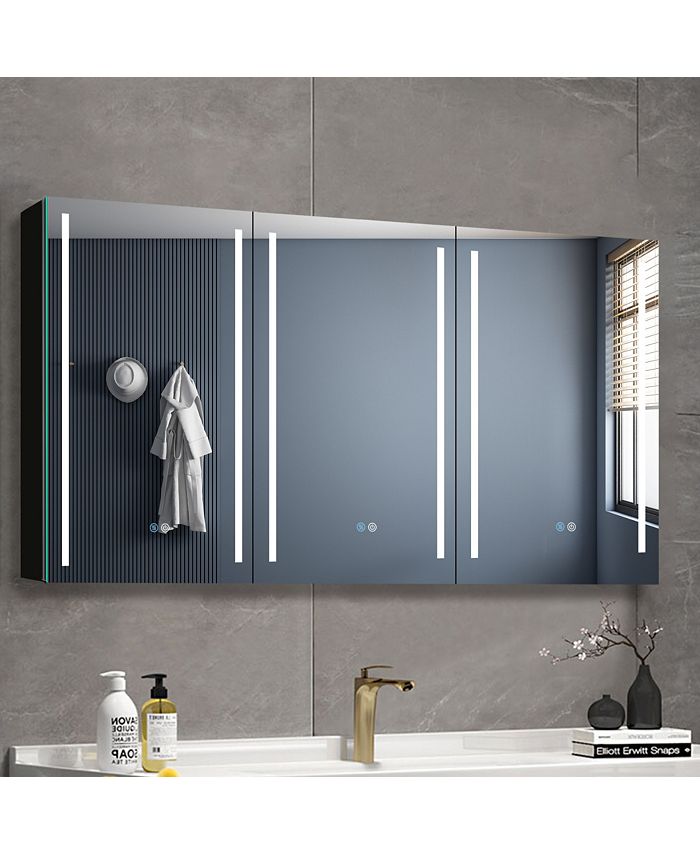 Simplie Fun 60x30 Inch LED Bathroom Medicine Surface Mount