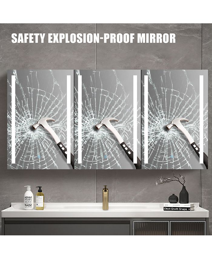 Simplie Fun 60x30 Inch LED Bathroom Medicine Surface Mount