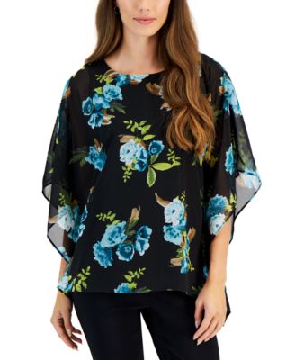 Macy's poncho tops online