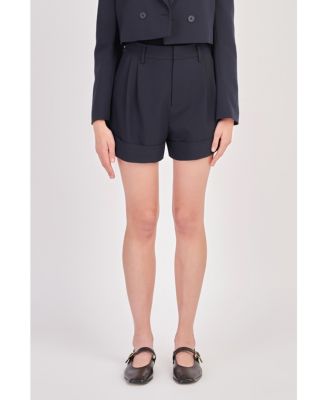 Women's High-waisted Cuffed Shorts