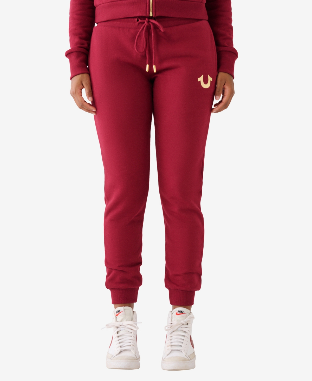 True Religion Women's Drawstring Waistband Joggers, Created For Macy's In Tibetan Red