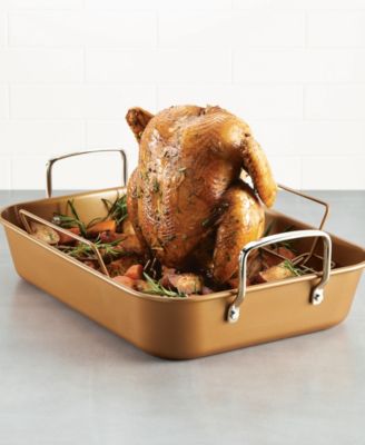 Bakeware Nonstick 11" x 15" Roaster with Convertible Rack