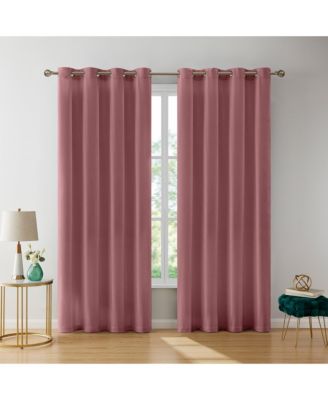 Sawyer Premium Luxurious Lush Velvet Soft Light Filtering Grommet Window Curtains - Set of 2 Panels