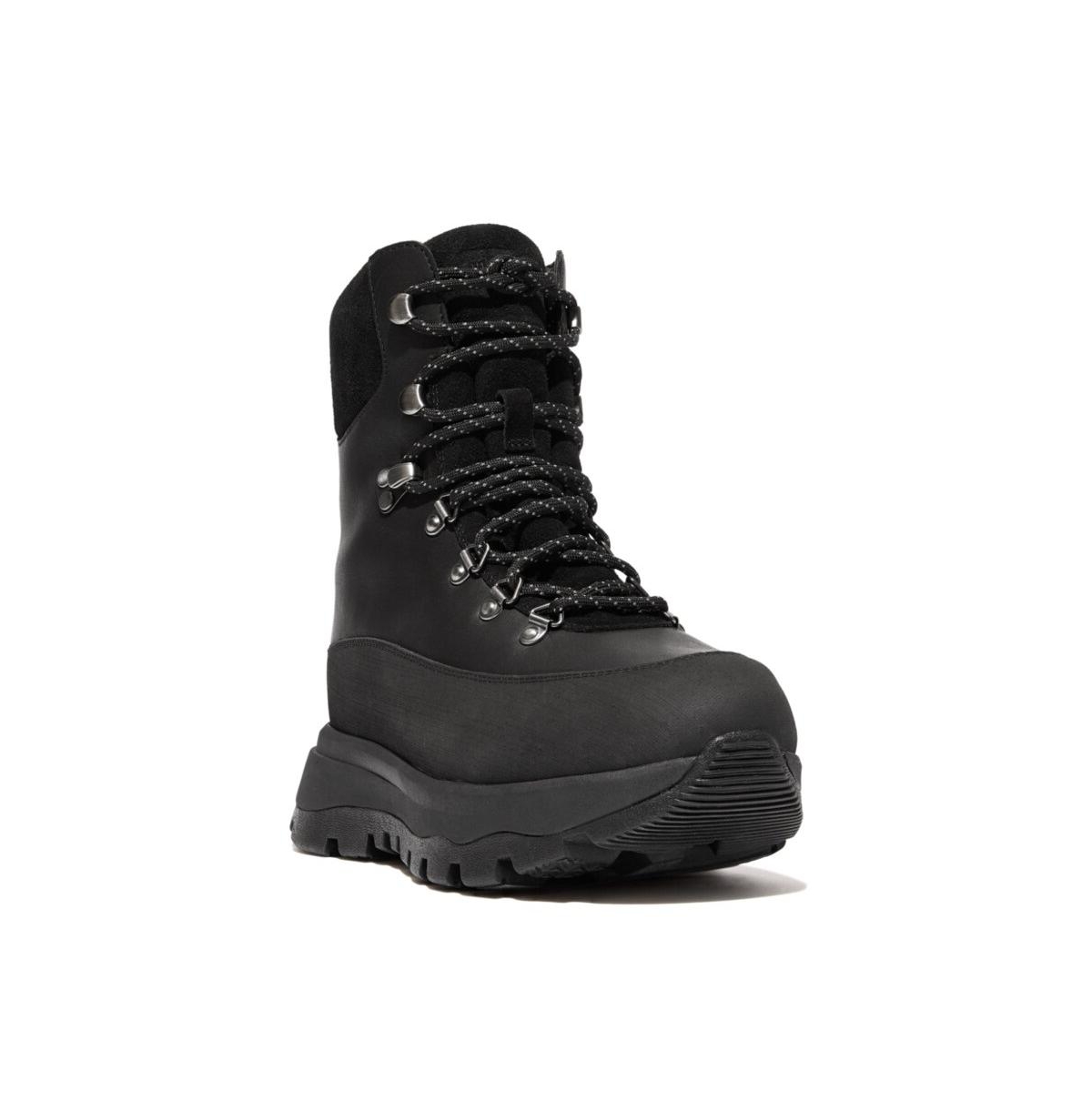 Women's Neo-d-Hyker Water Resistant Leather and Suede Fleece-Lined Walking Boots - All Black