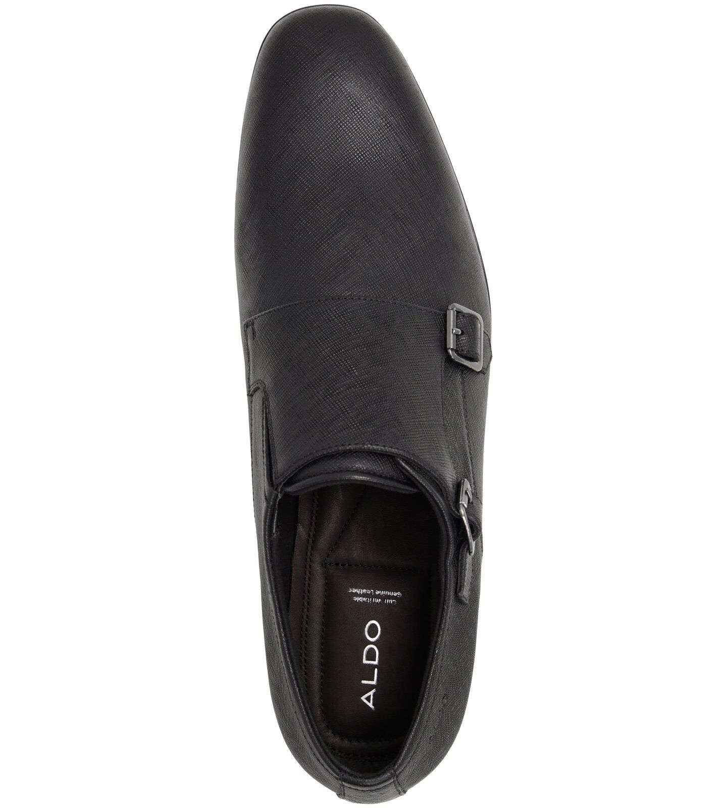 Мужские туфли ALDO Benedetto Monk Strap Shoes- Wide Width, цвет: Чёрный — фото 4