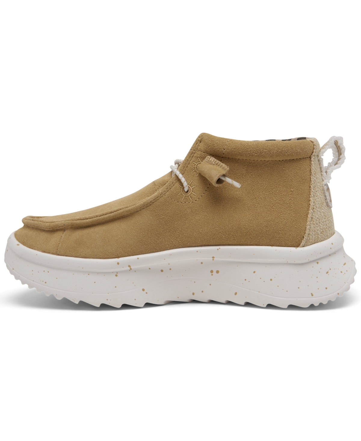 Shop Hey Dude Women's Wendy Peak Hi Suede Casual Moccasin Sneakers From Finish Line In Tan