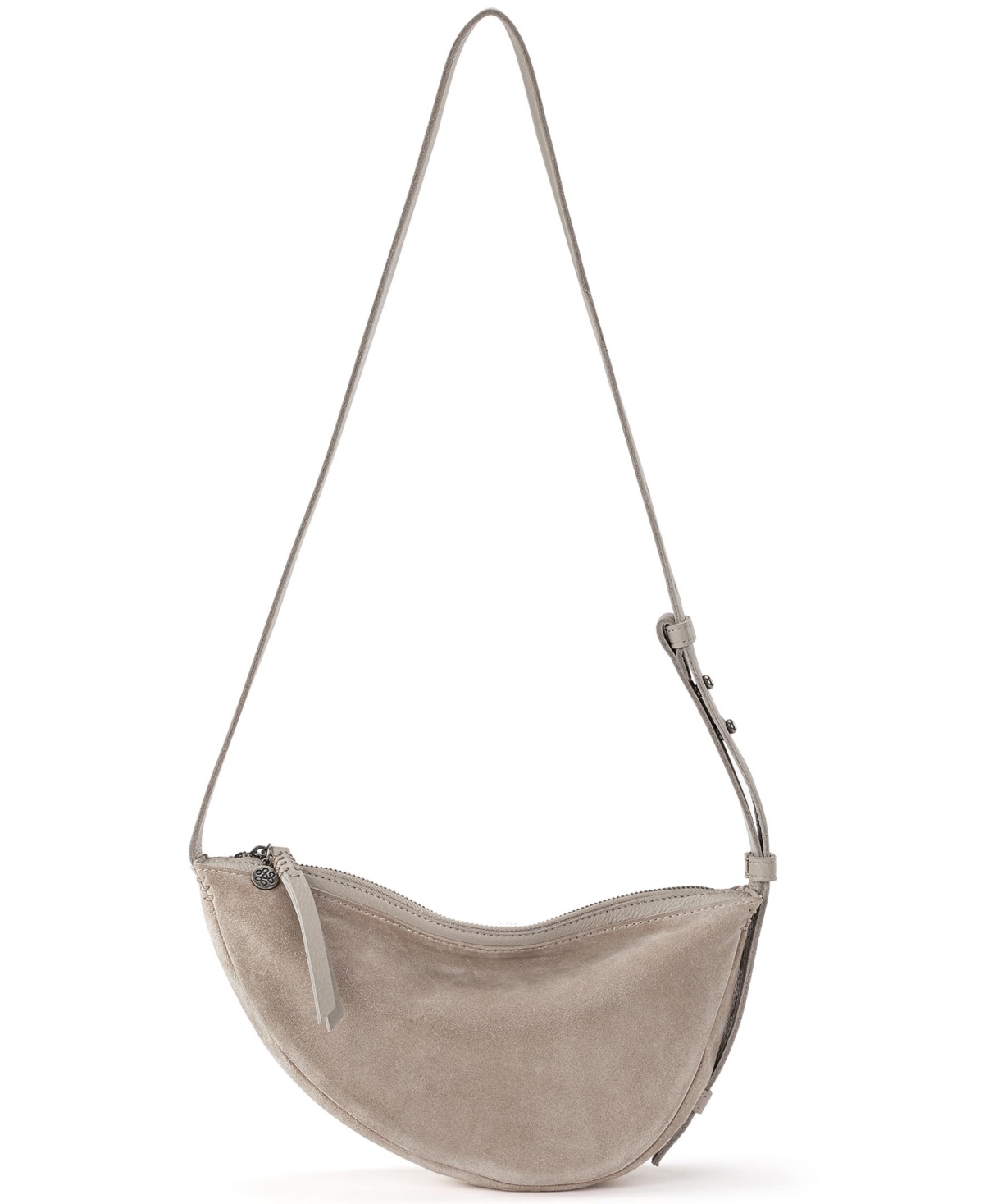 The Sak Tess Sling Leather Crossbody In Sand Suede Block
