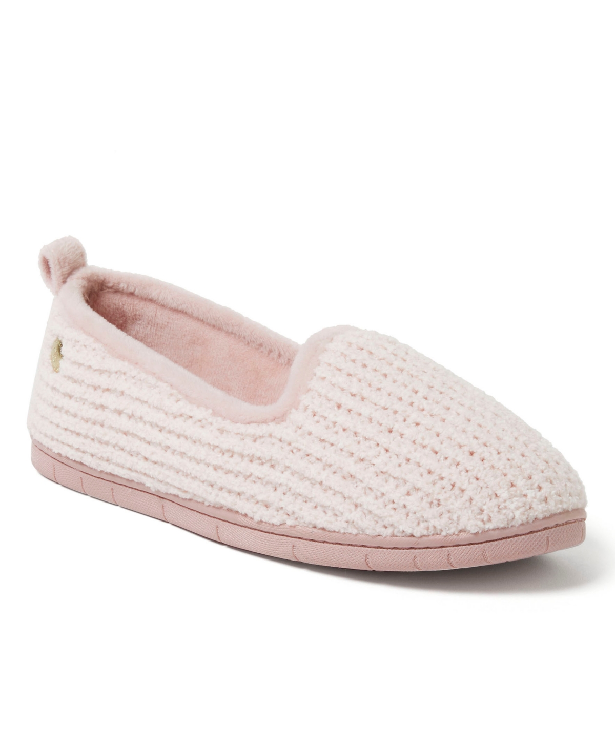 Women's Rachel Marled Chenille Closed Back Slippers - Pale Mauve