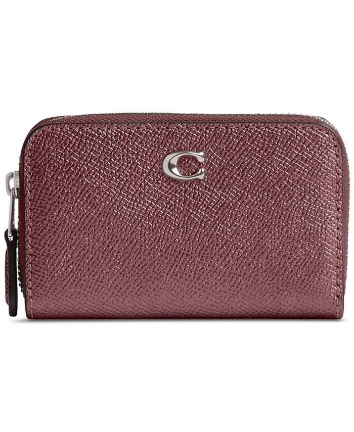 COACH Small Pouch Crossgrain Leather Shoulder Bag - Macy's