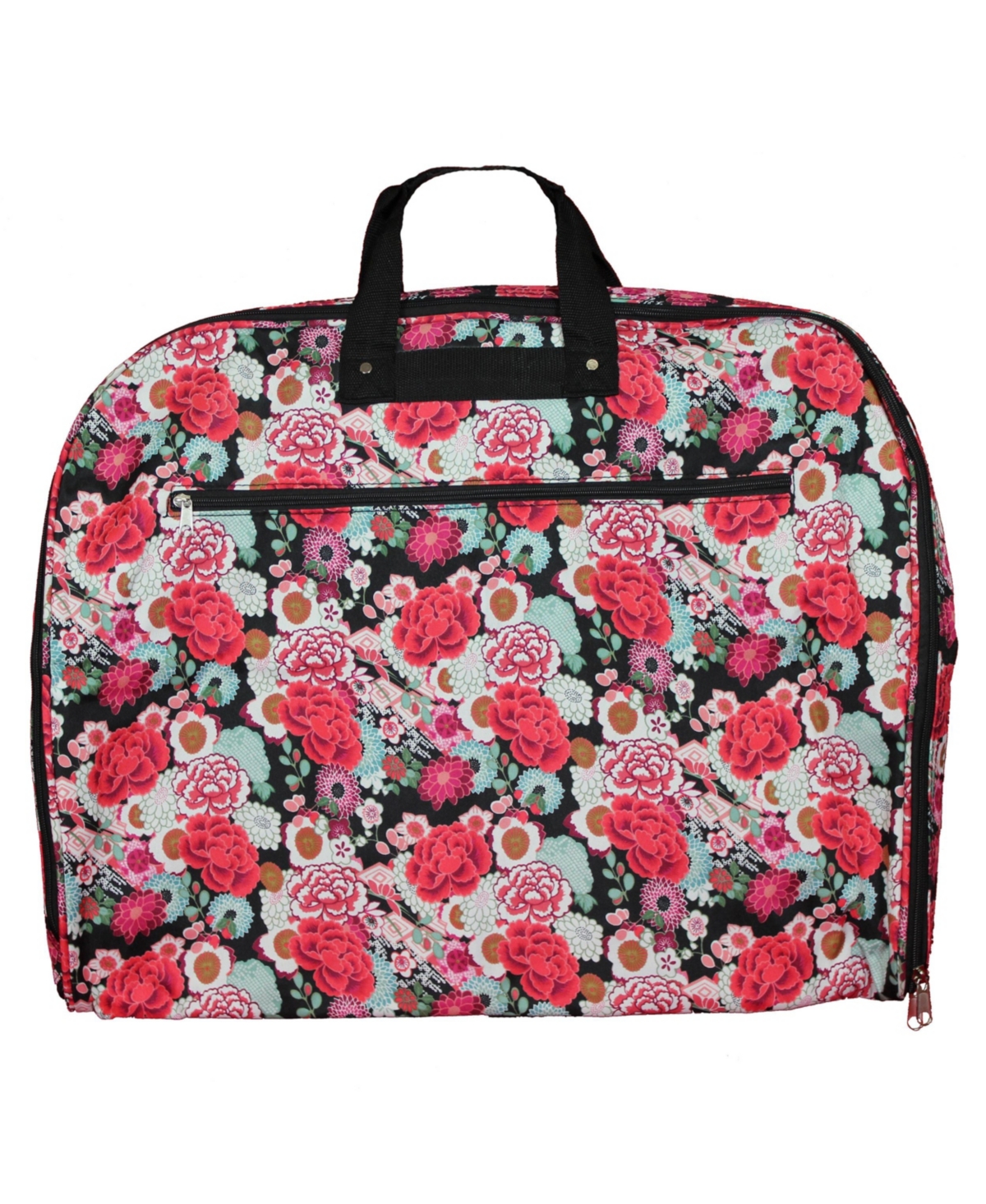 Floral 40-inch Hanging Luggage Garment Bag - Flowers