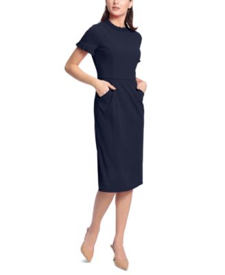 Women's Ruffled-Trim Sheath Dress