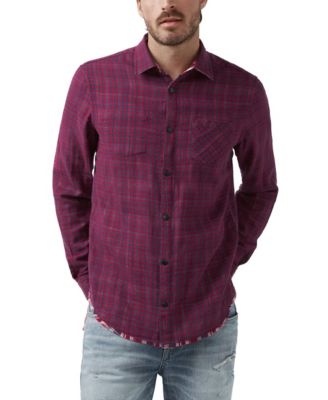 Buffalo David Bitton Western Snap Button Men's Long Sleeve