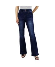 kensie Jeans Women's Kaya High-Rise Wide Leg Raw Hem 32-Inch Inseam, Size  0-14 : : Clothing, Shoes & Accessories