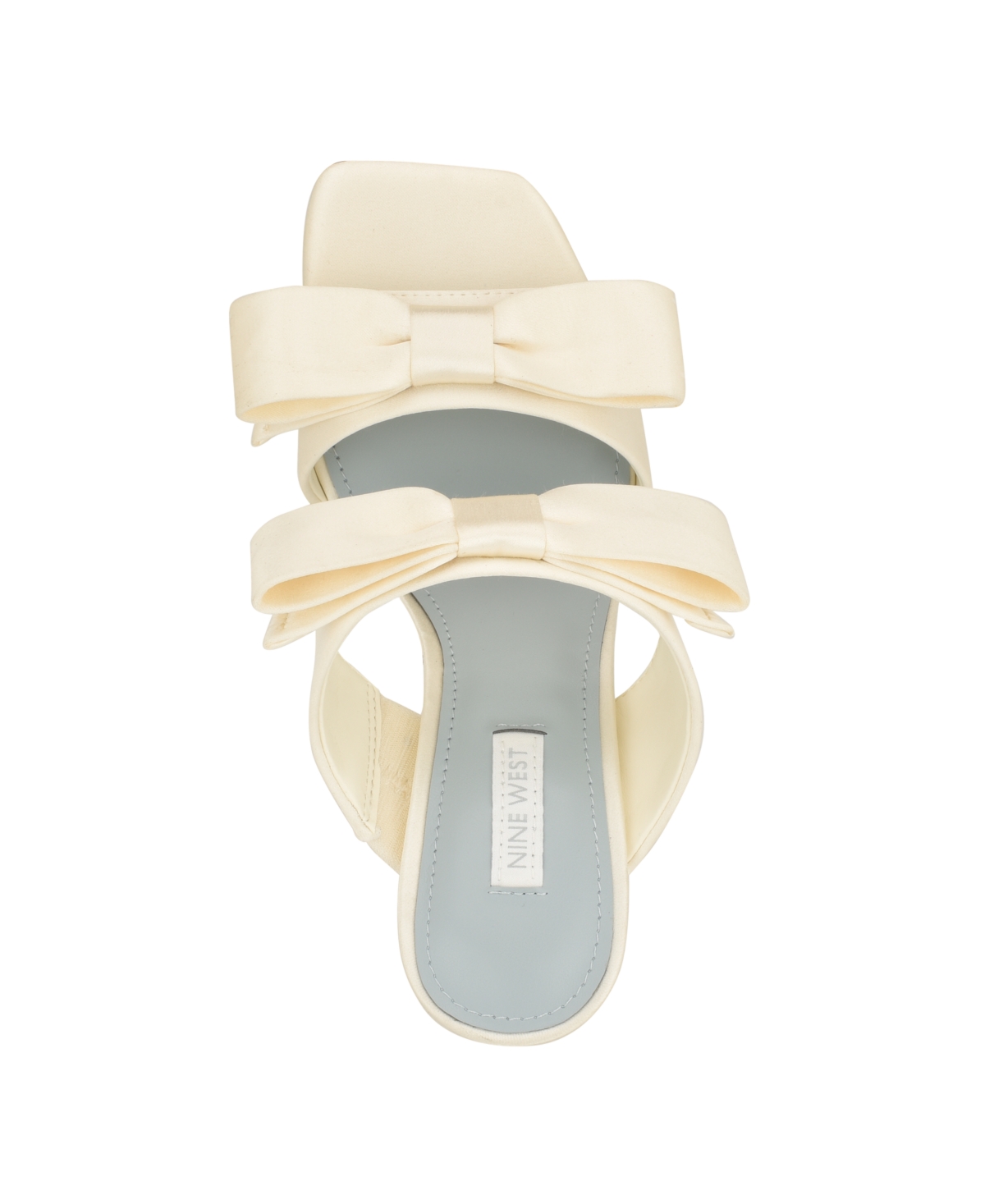 Nine West Women's Yoloh Bridal Square Toe Dress Sandals -Satin