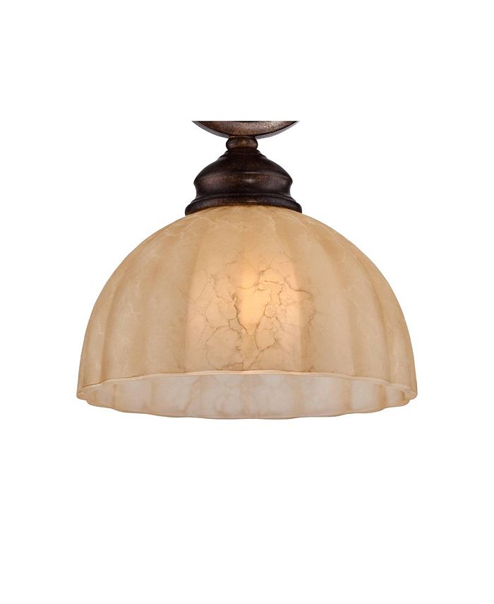 Franklin Iron Works Ferro Golden Bronze Mini Pendant Light Fixture 8 ...