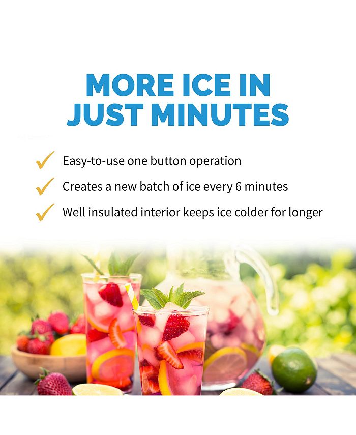 Newair Countertop Ice Maker, 50 lbs. of Ice a Day, One Button Operation