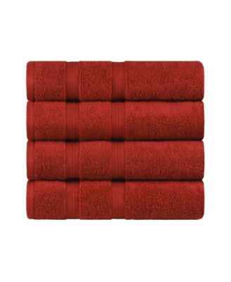 Smart Dry Zero Twist Cotton 4-Piece Bath Towel Set