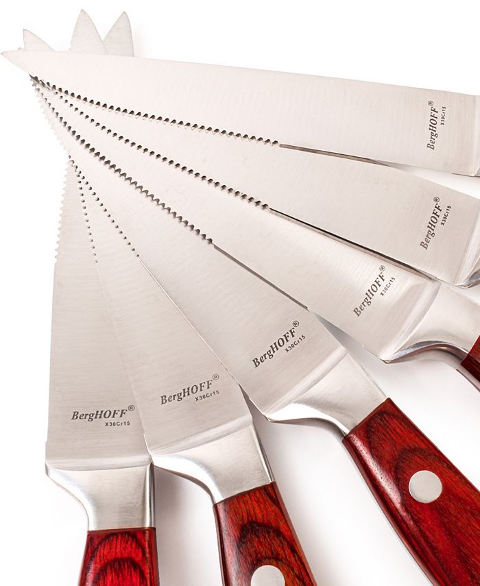 Emojoy Steak Knife Set of 2 Non Serrated Steak Knives Stainless Steel