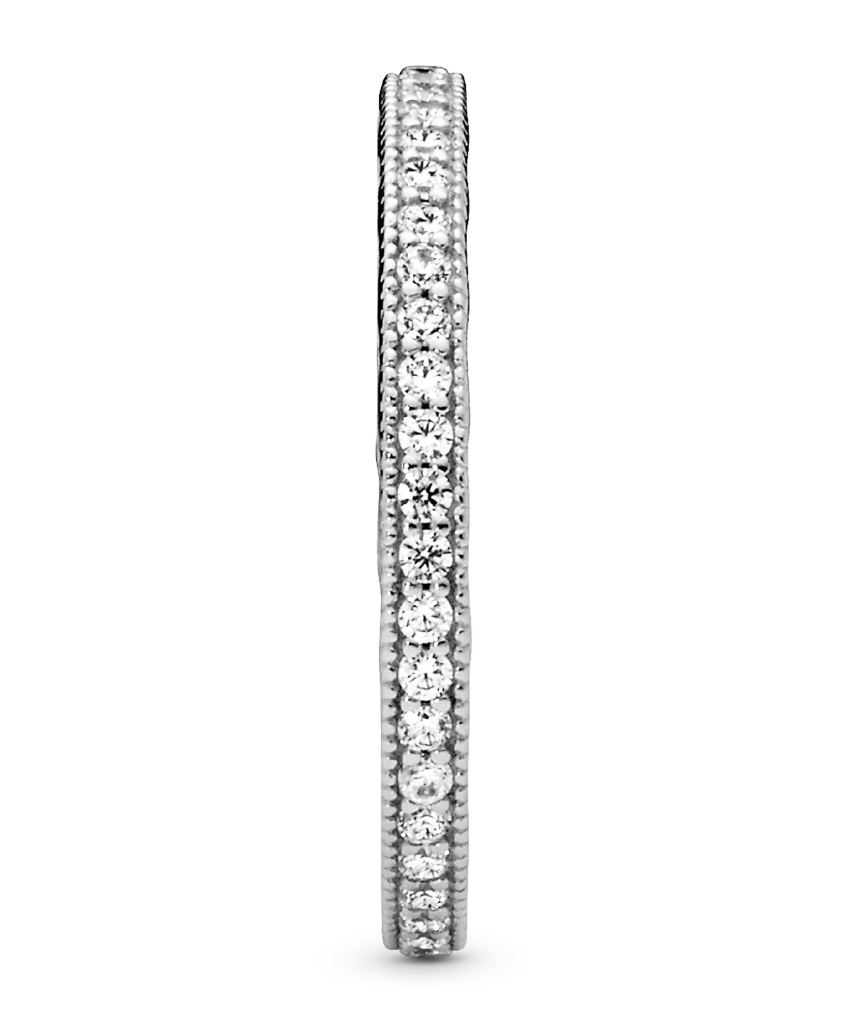 PANDORA CUBIC ZIRCONIA SIGNATURE SPARKLE HEARTS RING 