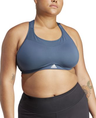 adidas - Plus Size High-Impact Crisscross-Back Sports Bra