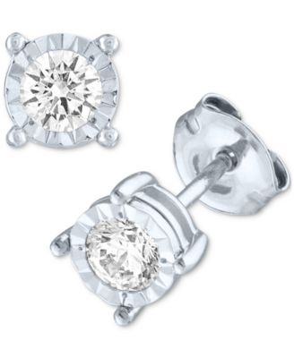 2-Pc. Set Lab Grown Diamond Stud Earrings (1/3 ct. t.w.) in Sterling Silver