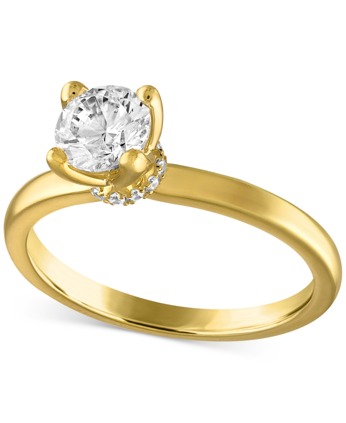 Certified Diamond Solitaire Engagement Ring (3/4 ct. t.w.) in 14k Gold featuring diamonds with the De Beers Code of Origin, Created for Macy's