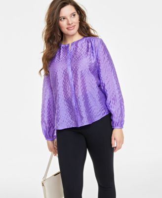 On 34th - Women's Solid Seersucker Shirt