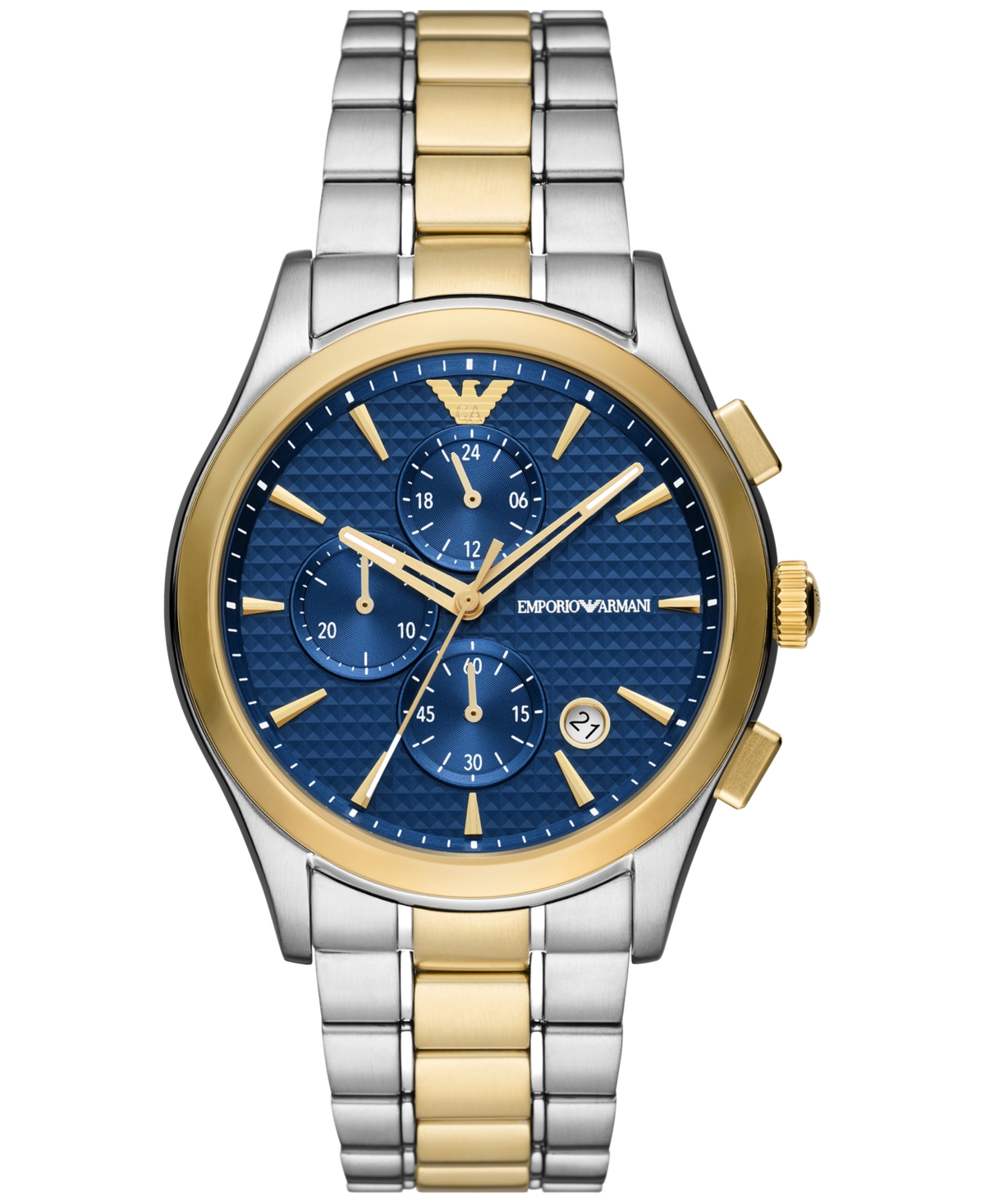Men's Chronograph Paolo Two-Tone Stainless Steel Bracelet Watch 42mm - Two-tone