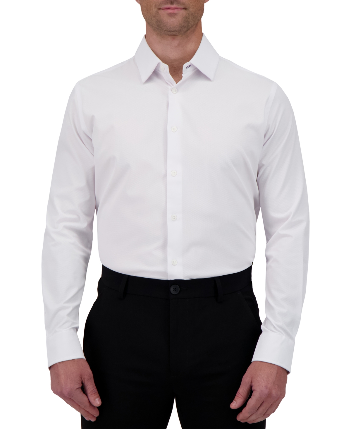 Men's Slim-Fit Stretch Shirt - White