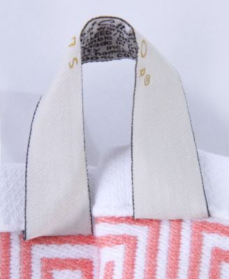 Athens Cotton with Greek Scroll and Floral Pattern, 4 Piece Bath Towel Set