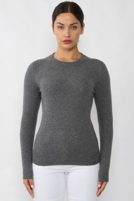 Women's 100% Pure Cashmere Long Sleeve Crew Neck Pullover Sweater