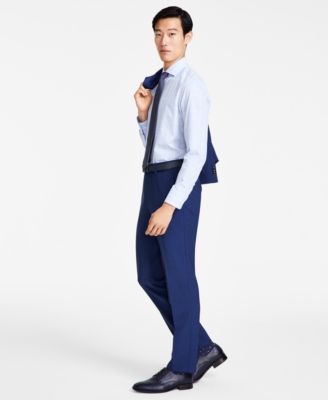 Men's Modern-Fit Wool Suit Pants