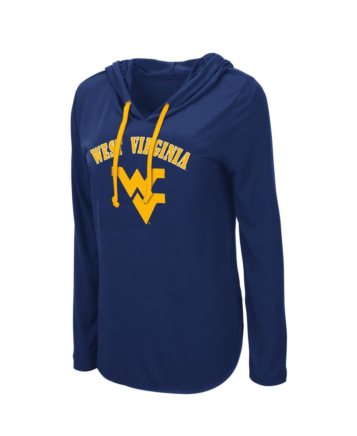 Colosseum Navy West Virginia Mountaineers My Lover Long Sleeve Hoodie T-shirt In Navy