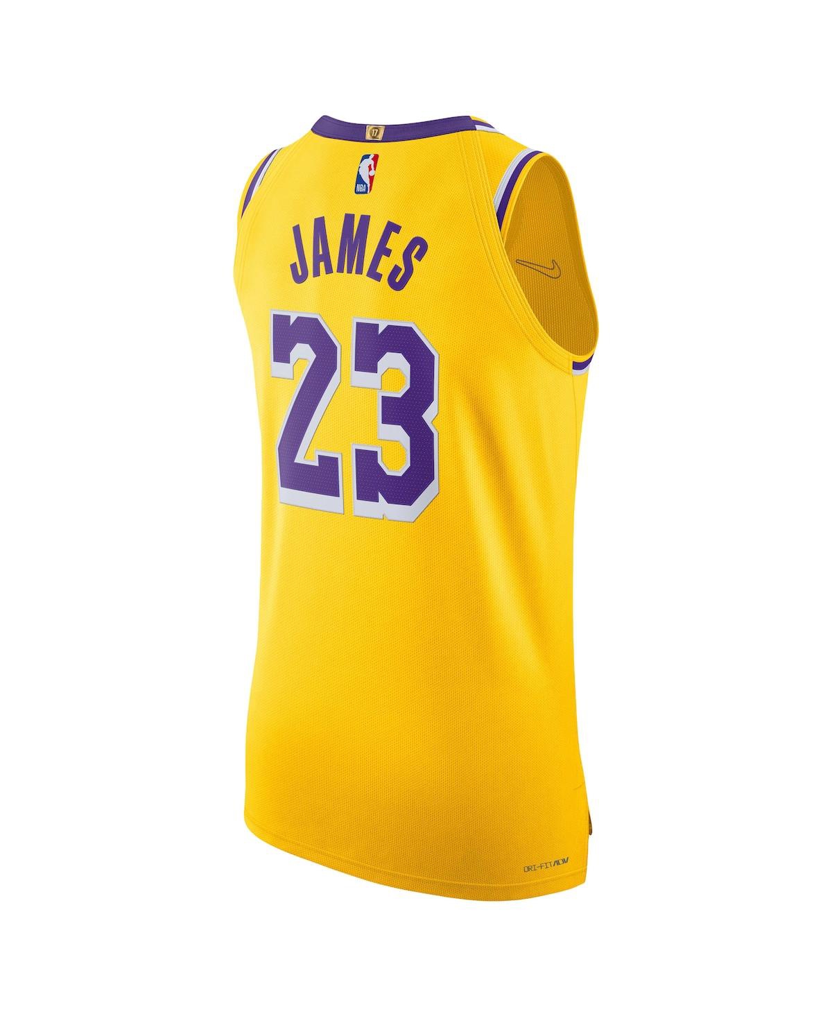 Men's Nike LeBron JamesLos Angeles Lakers Authentic Player Jersey - Icon Edition - Gold
