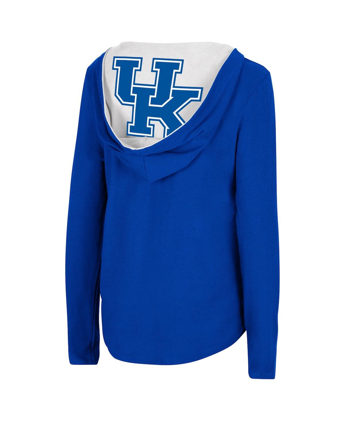 Colosseum Women's  Royal Air Force Falcons Catalina Hoodie Long Sleeve T-shirt In Royal