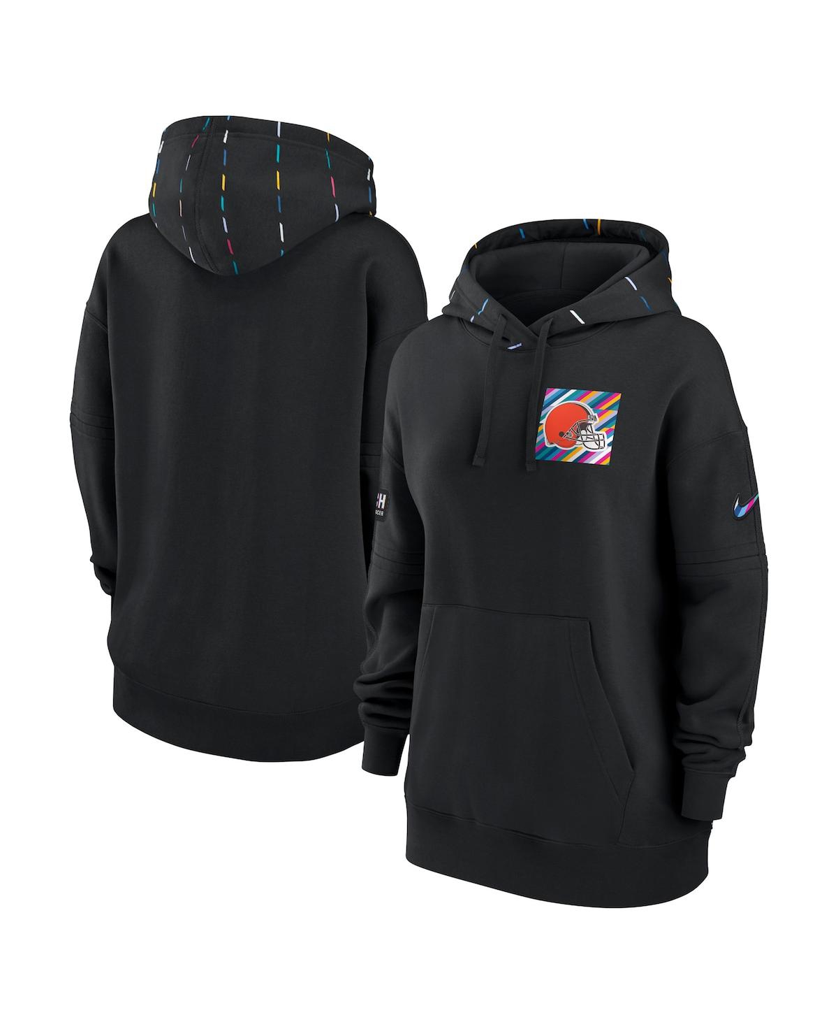 Shop Nike Women's  Black Cleveland Browns 2023 Nfl Crucial Catch Club Pullover Hoodie