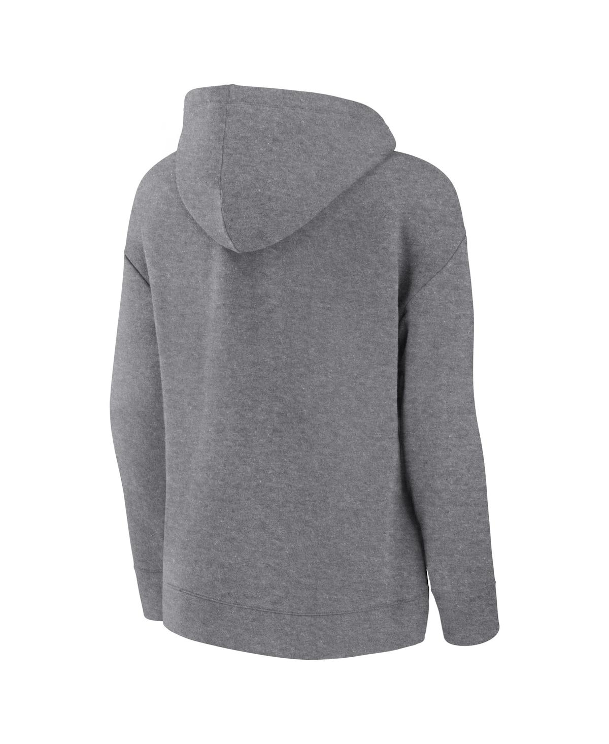 Women's FanaticsColumbus Blue Jackets Script Favorite Pullover Hoodie - Heather Gray