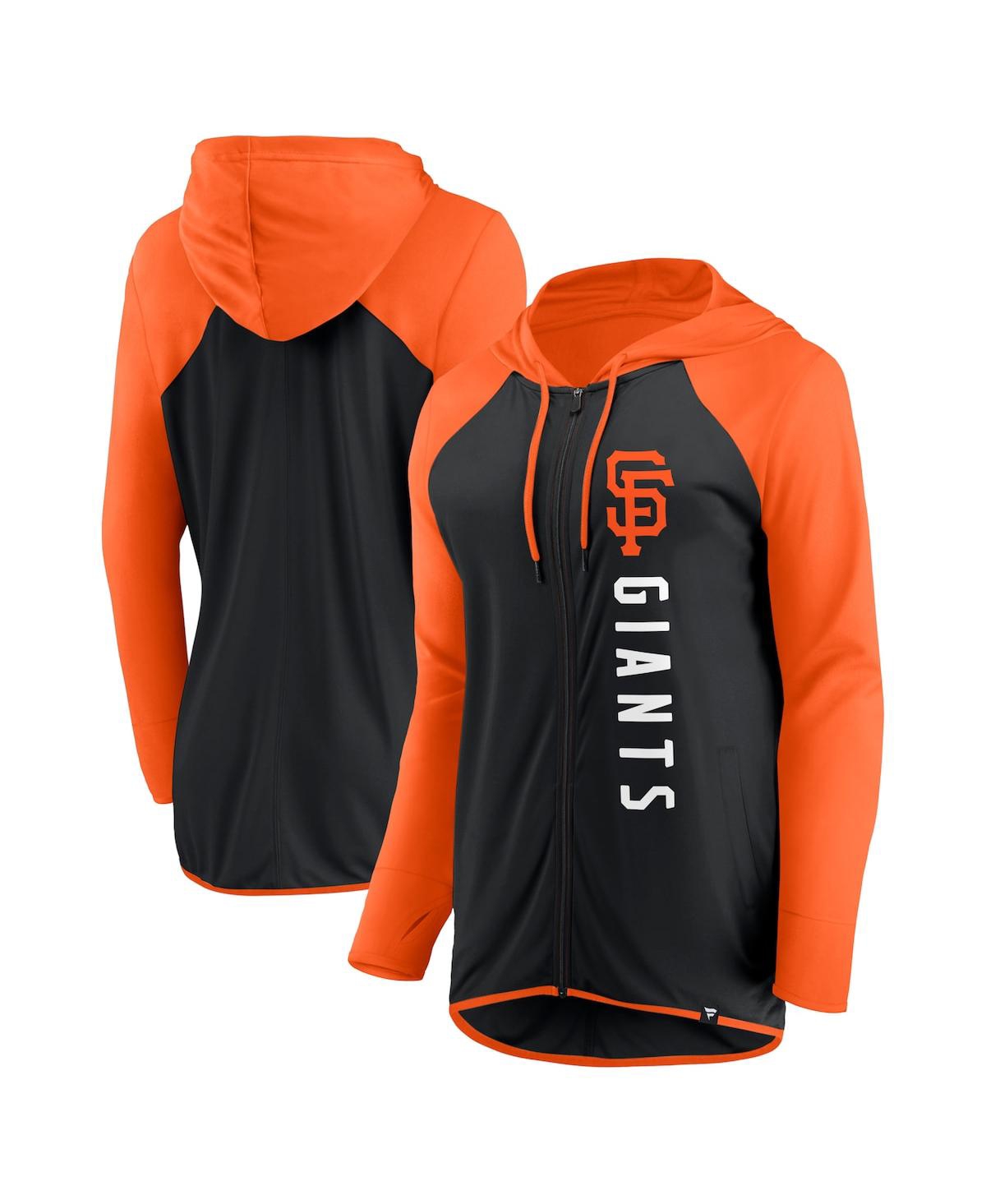 Women's Fanatics Black, Orange San Francisco Giants Forever Fan Full-Zip Hoodie Jacket - Black, Orange