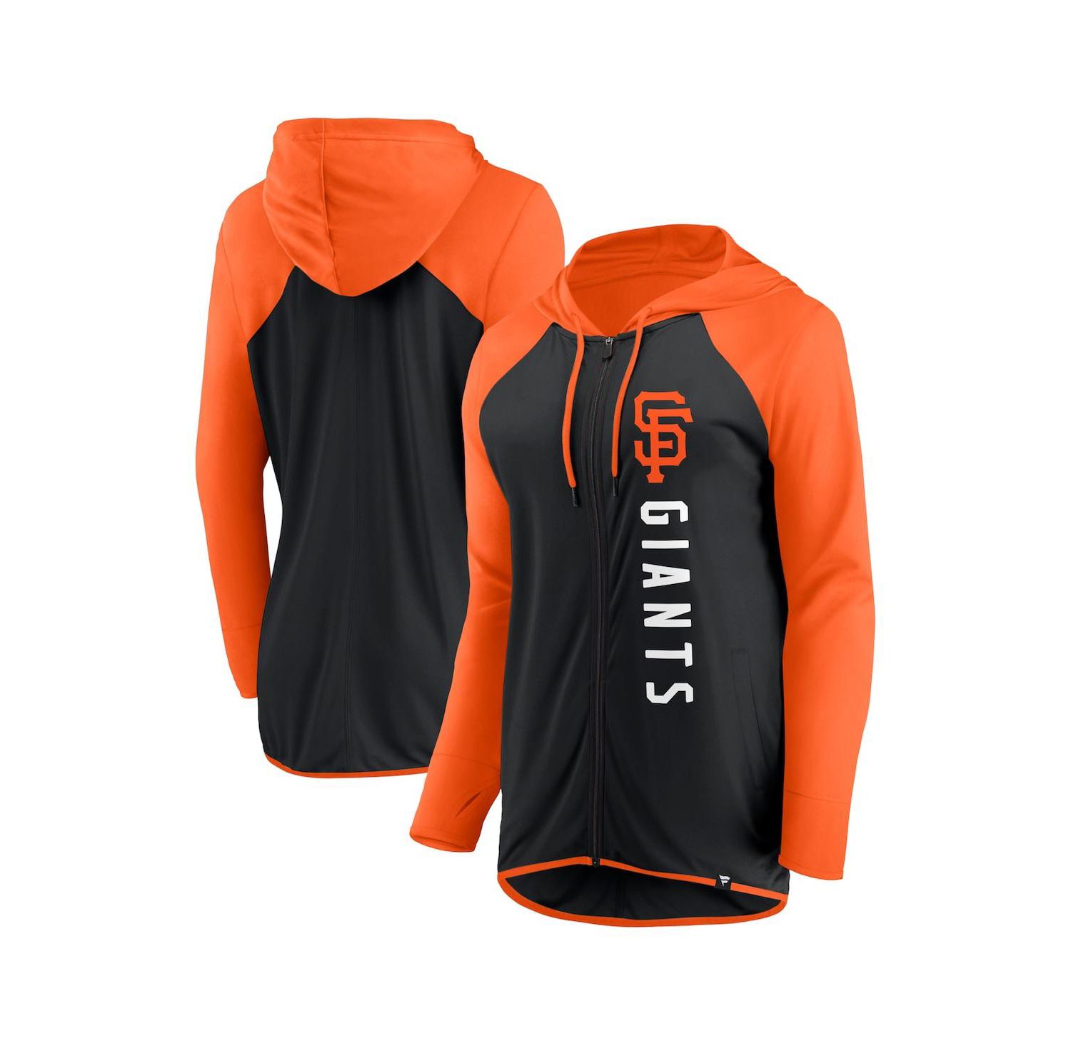 Women's Black, Orange San Francisco Giants Forever Fan Full-Zip Hoodie Jacket
